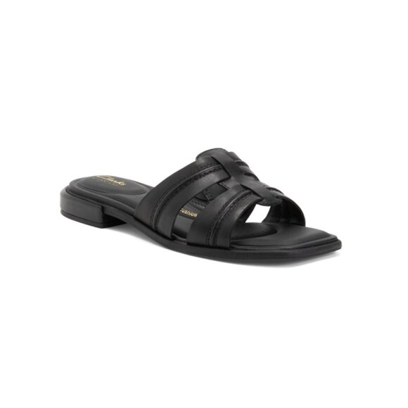 CLARKS Black Leather Ariany Mule Comfort Sandals - Picture 1 of 2